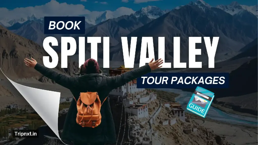 Panoramic view of Key Monastery and mountains, a highlight of Spiti Valley tour packages.